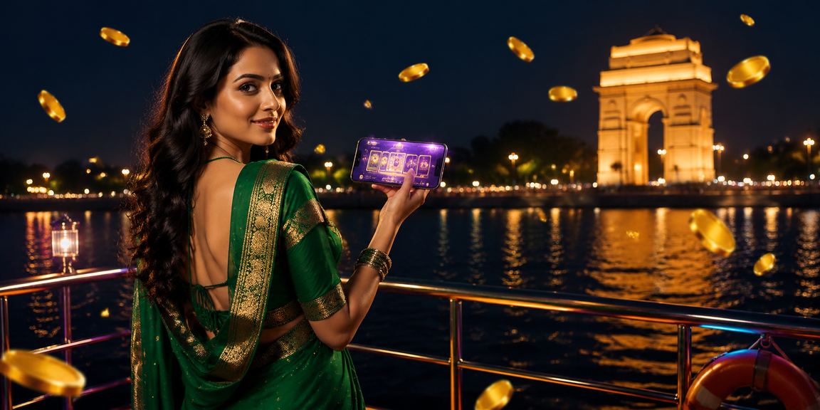 Mobile gaming at India Gate Delhi shown with gaming interface