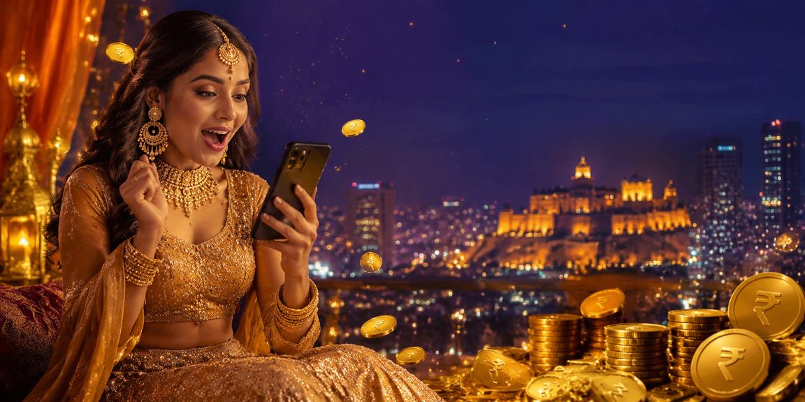 Mobile casino player enjoying colorful gaming experience in Pune city